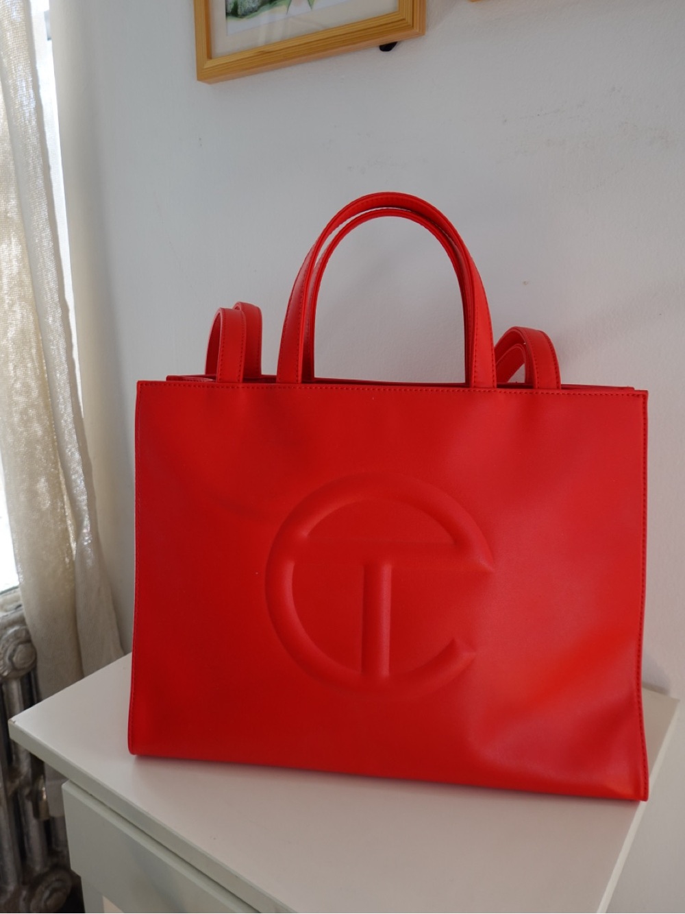 Telfar Medium Shopping Bag in Red